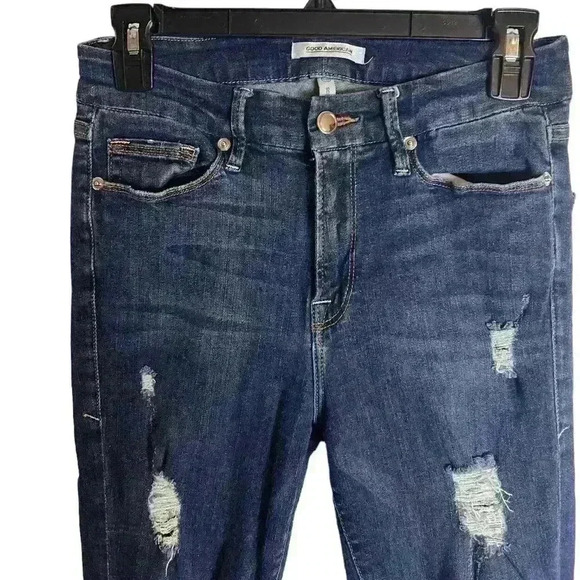 GOOD American Good Legs  Skinny Jeans in Blue003 Size 4/27 - Picture 3 of 9